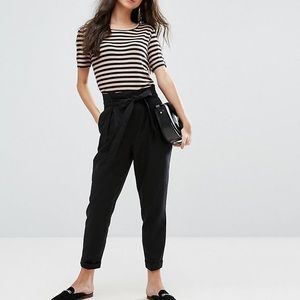 Madewell Navy Drapey Paperbag Pant Sz 00